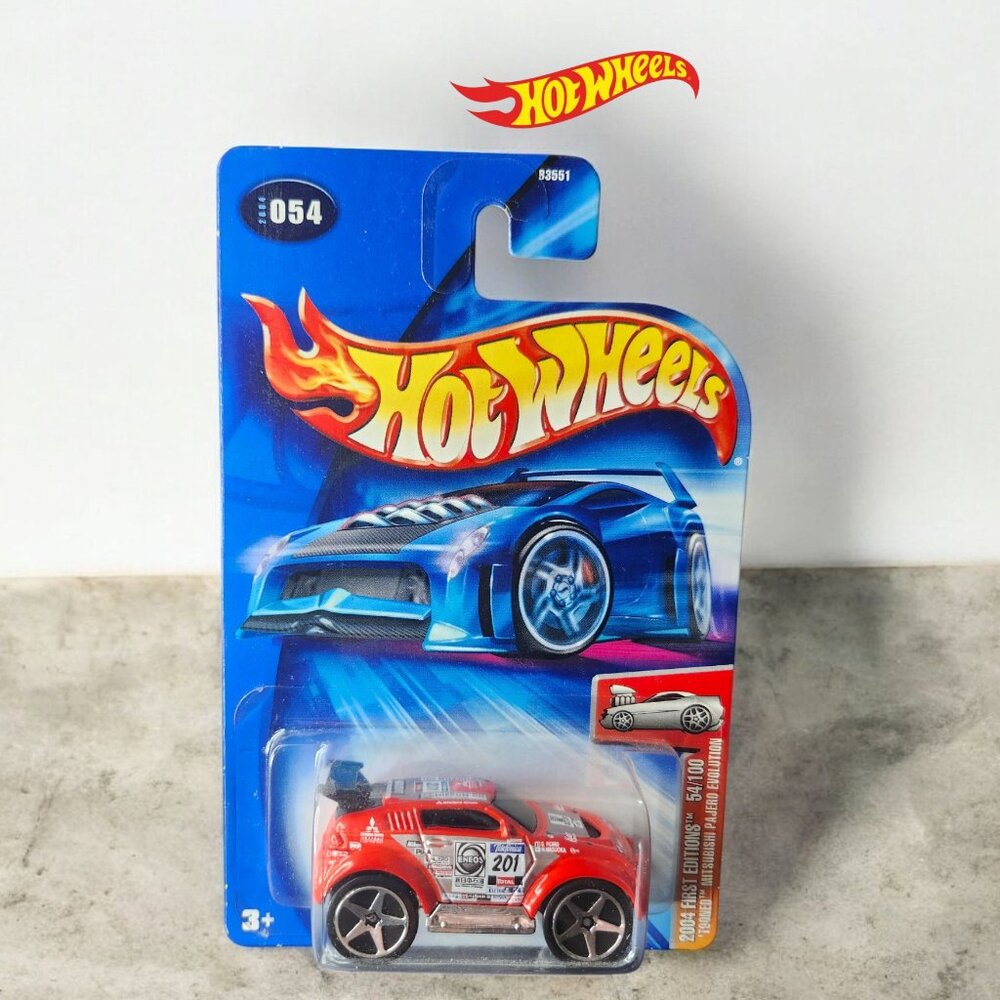 🆕️  HOT WHEELS 2004 First Editions Tooned Mitsubishi Pajero Evolution